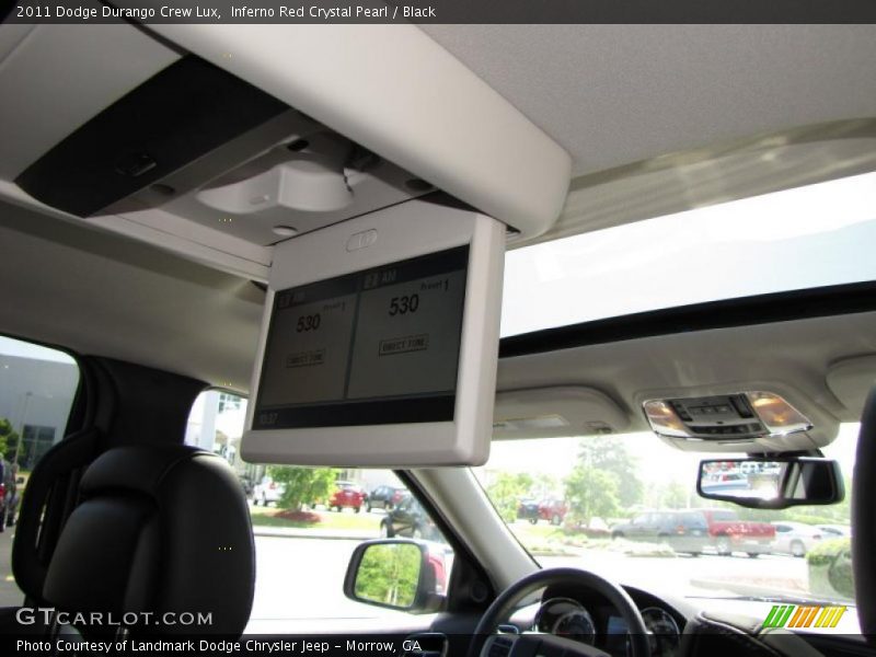 Inferno Red Crystal Pearl / Black 2011 Dodge Durango Crew Lux