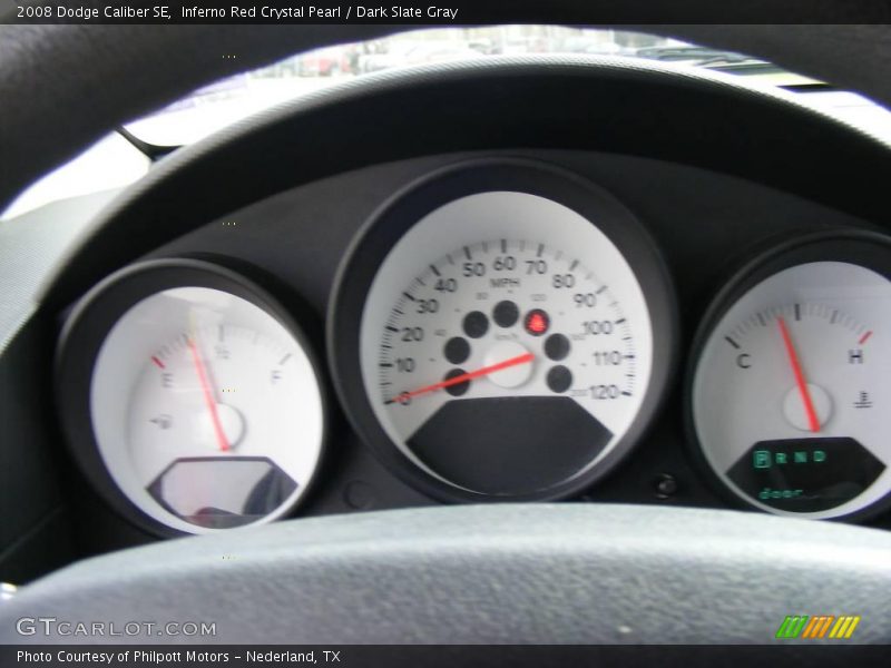 Inferno Red Crystal Pearl / Dark Slate Gray 2008 Dodge Caliber SE