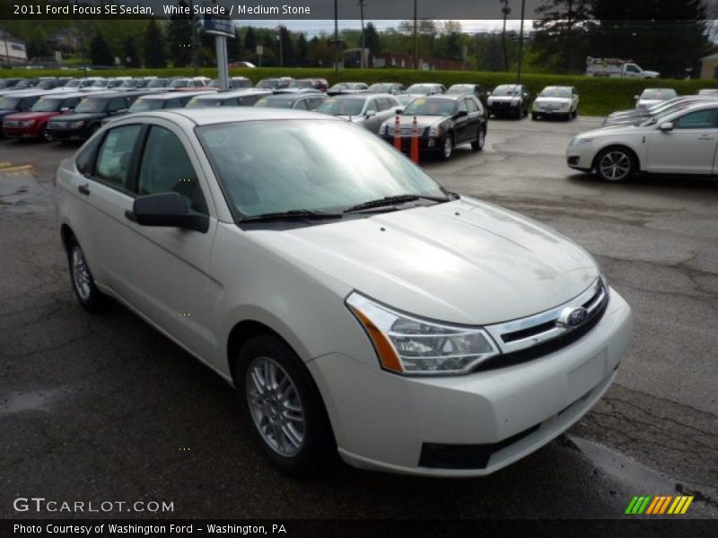 White Suede / Medium Stone 2011 Ford Focus SE Sedan