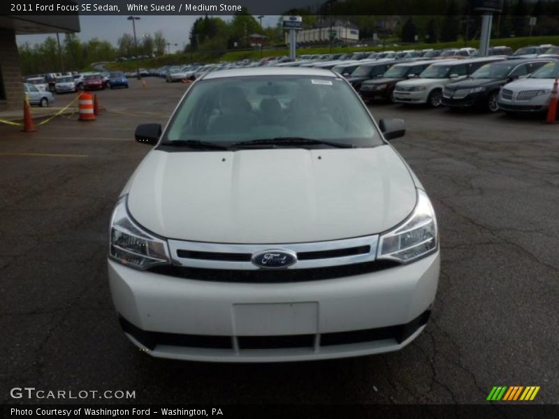 White Suede / Medium Stone 2011 Ford Focus SE Sedan