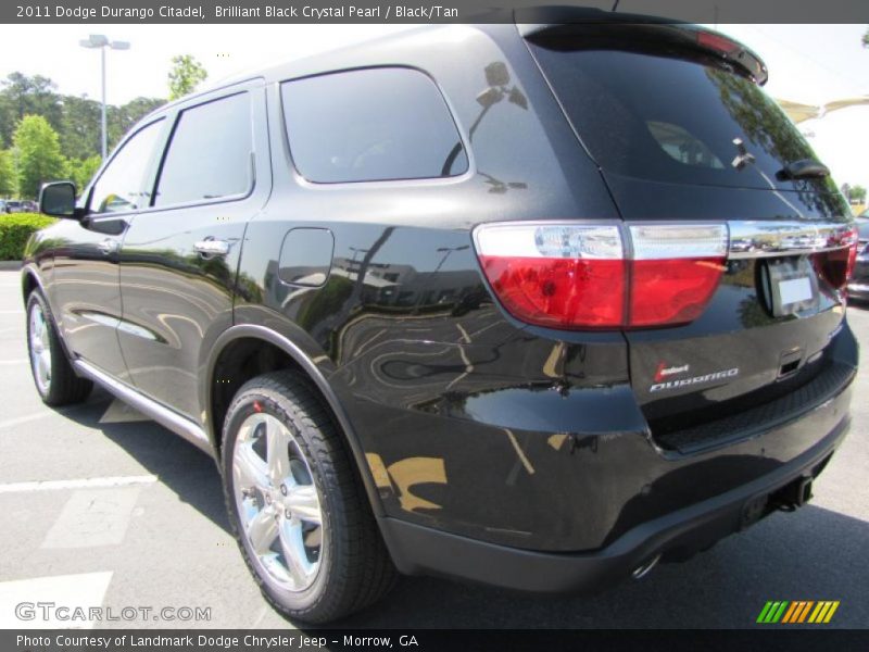 Brilliant Black Crystal Pearl / Black/Tan 2011 Dodge Durango Citadel