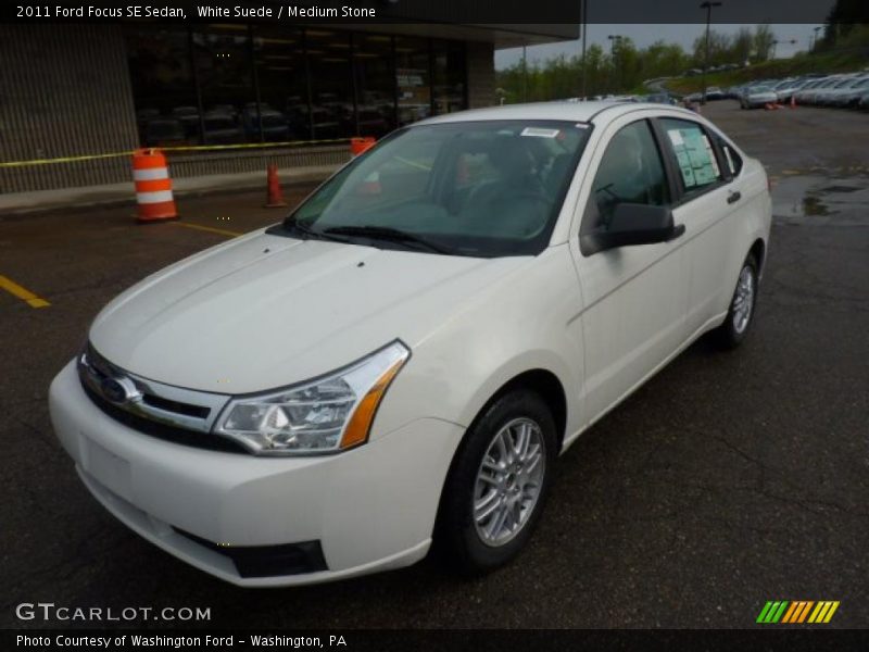 White Suede / Medium Stone 2011 Ford Focus SE Sedan