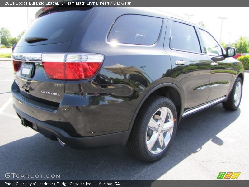 Brilliant Black Crystal Pearl / Black/Tan 2011 Dodge Durango Citadel