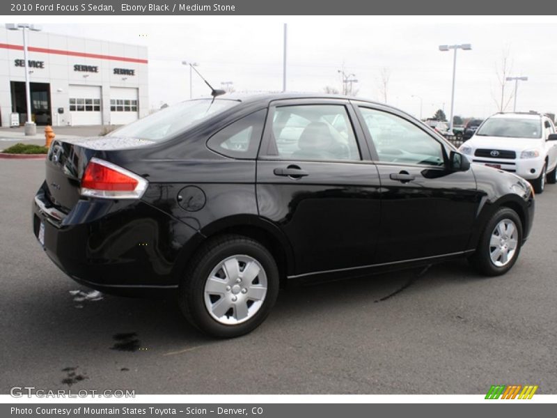 Ebony Black / Medium Stone 2010 Ford Focus S Sedan