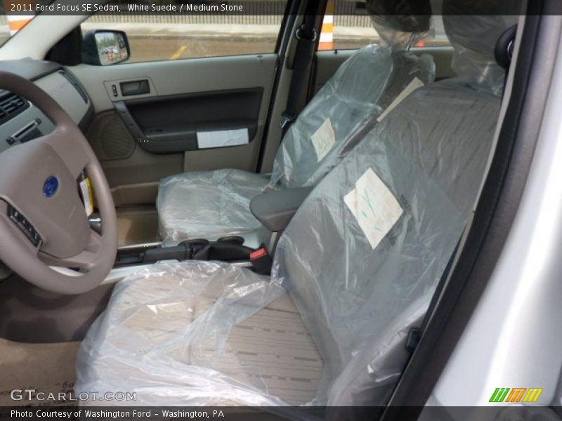White Suede / Medium Stone 2011 Ford Focus SE Sedan