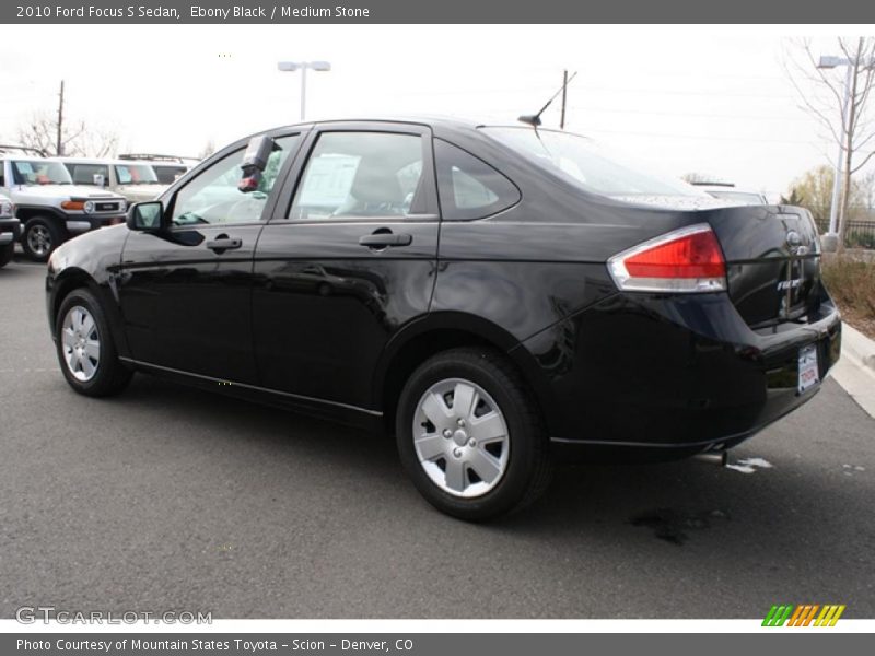 Ebony Black / Medium Stone 2010 Ford Focus S Sedan