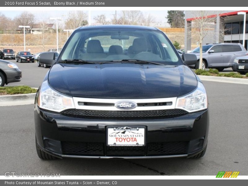 Ebony Black / Medium Stone 2010 Ford Focus S Sedan