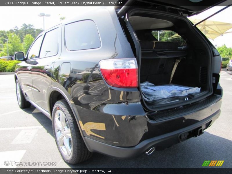 Brilliant Black Crystal Pearl / Black/Tan 2011 Dodge Durango Citadel