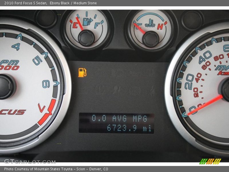 Ebony Black / Medium Stone 2010 Ford Focus S Sedan