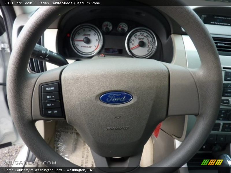 White Suede / Medium Stone 2011 Ford Focus SE Sedan