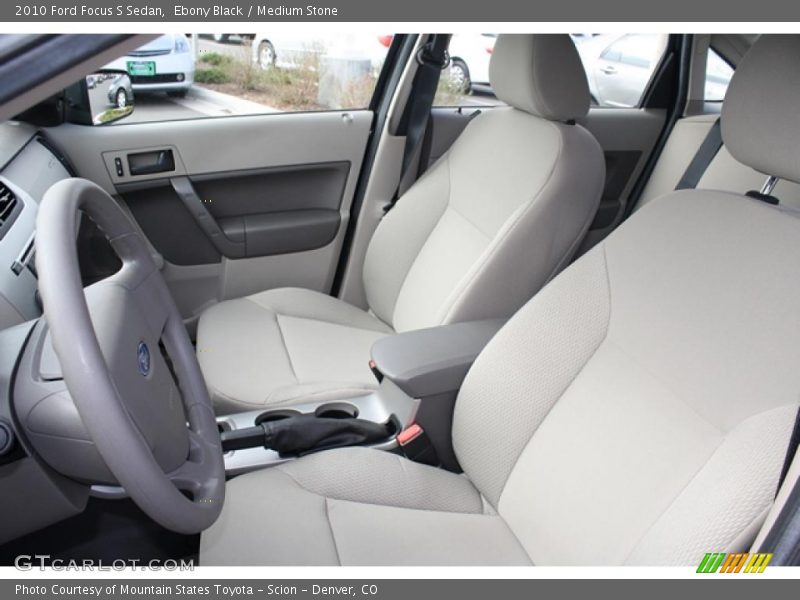 Ebony Black / Medium Stone 2010 Ford Focus S Sedan
