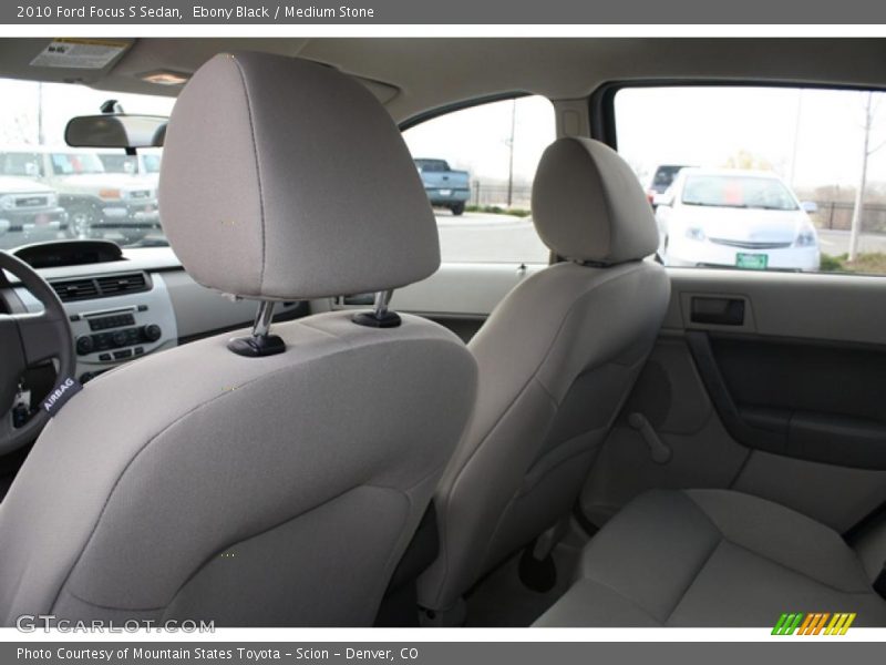Ebony Black / Medium Stone 2010 Ford Focus S Sedan
