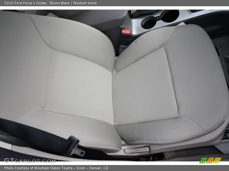 Ebony Black / Medium Stone 2010 Ford Focus S Sedan