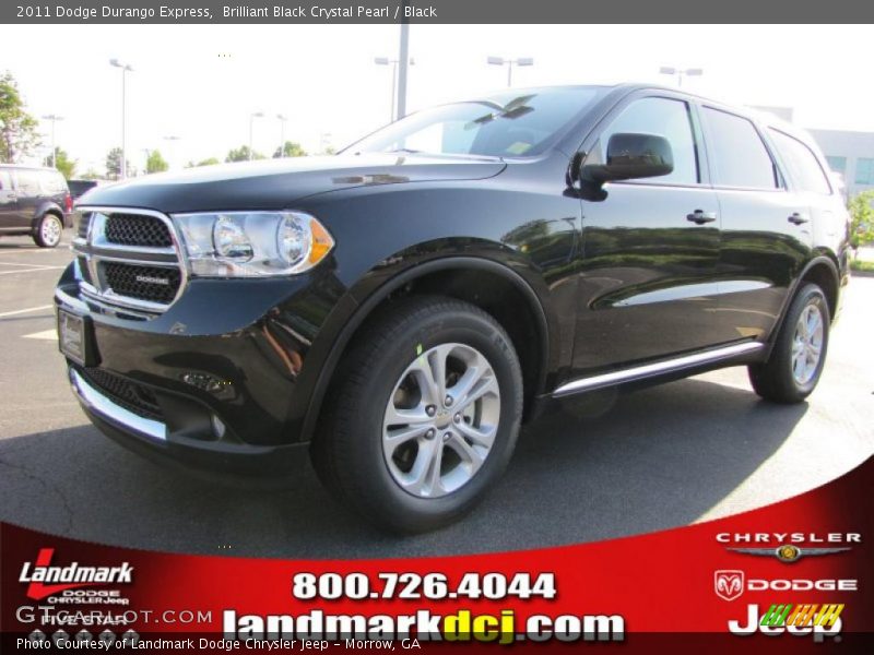 Brilliant Black Crystal Pearl / Black 2011 Dodge Durango Express
