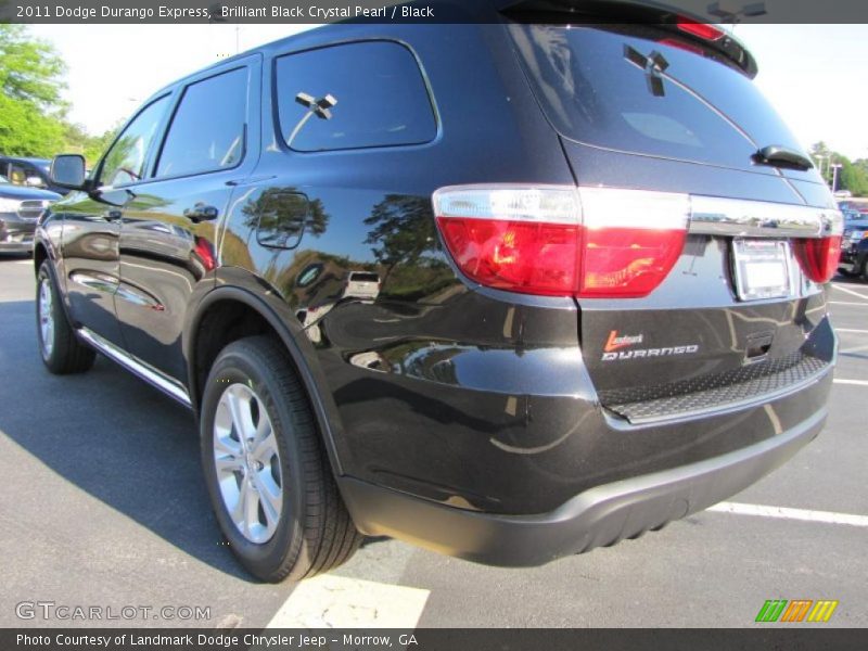 Brilliant Black Crystal Pearl / Black 2011 Dodge Durango Express