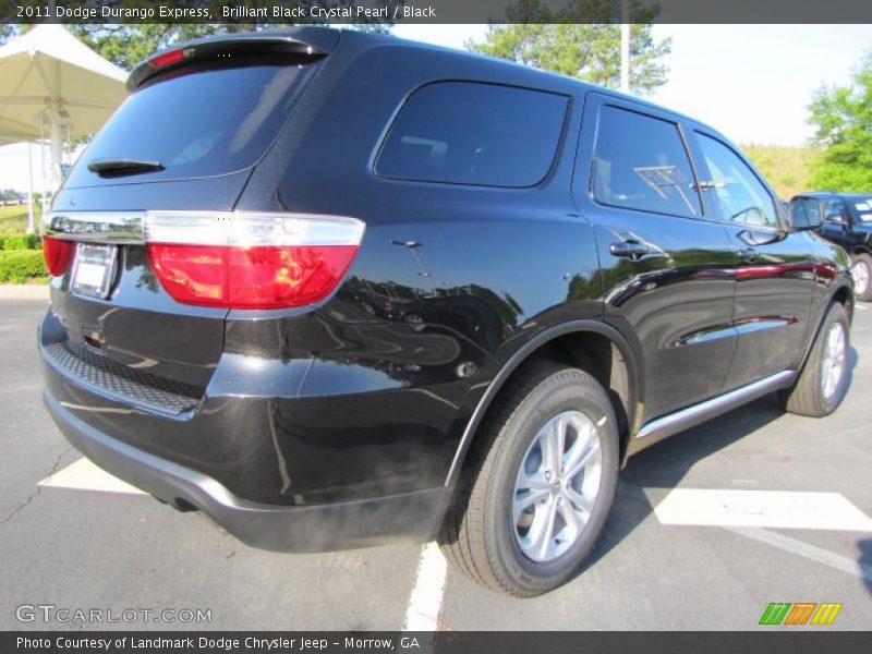 Brilliant Black Crystal Pearl / Black 2011 Dodge Durango Express