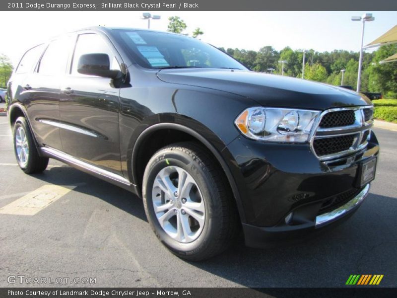 Brilliant Black Crystal Pearl / Black 2011 Dodge Durango Express