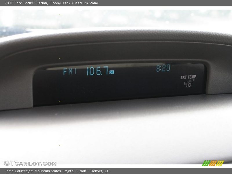 Ebony Black / Medium Stone 2010 Ford Focus S Sedan