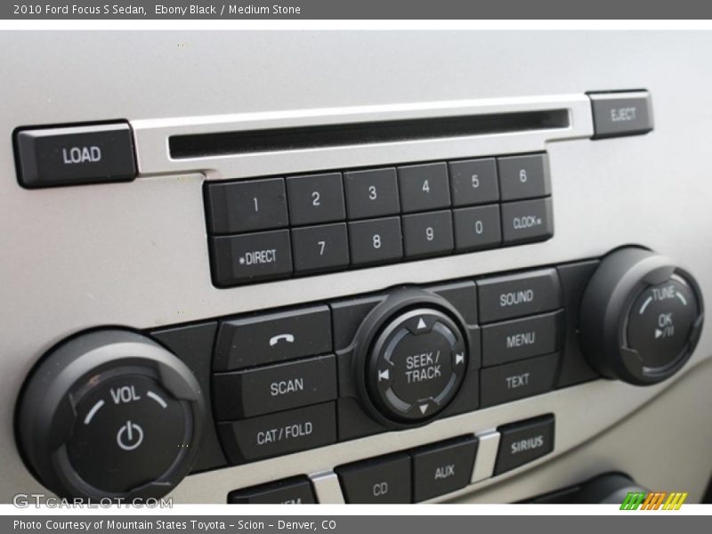 Ebony Black / Medium Stone 2010 Ford Focus S Sedan