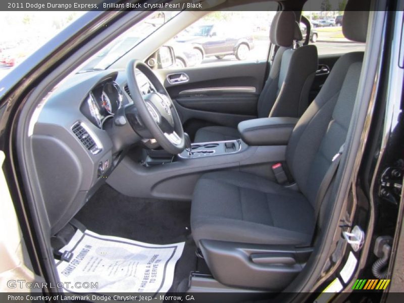 Brilliant Black Crystal Pearl / Black 2011 Dodge Durango Express