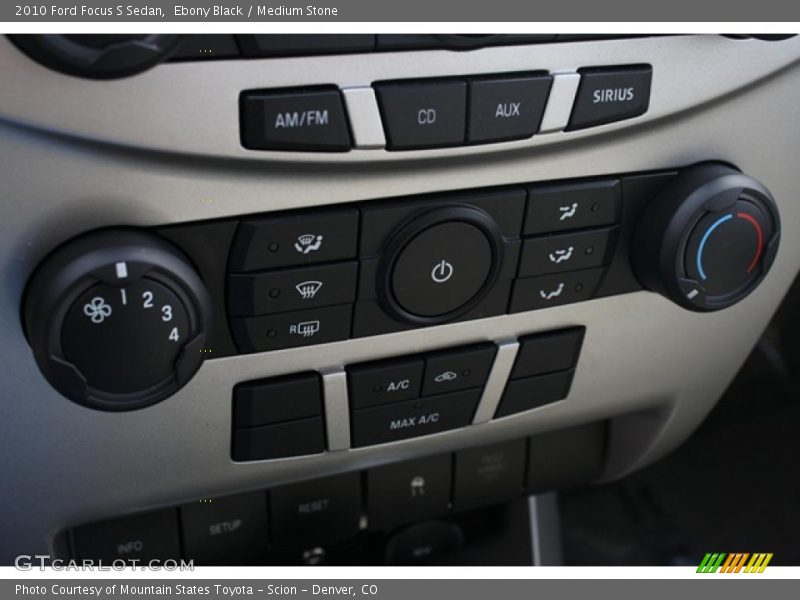 Ebony Black / Medium Stone 2010 Ford Focus S Sedan