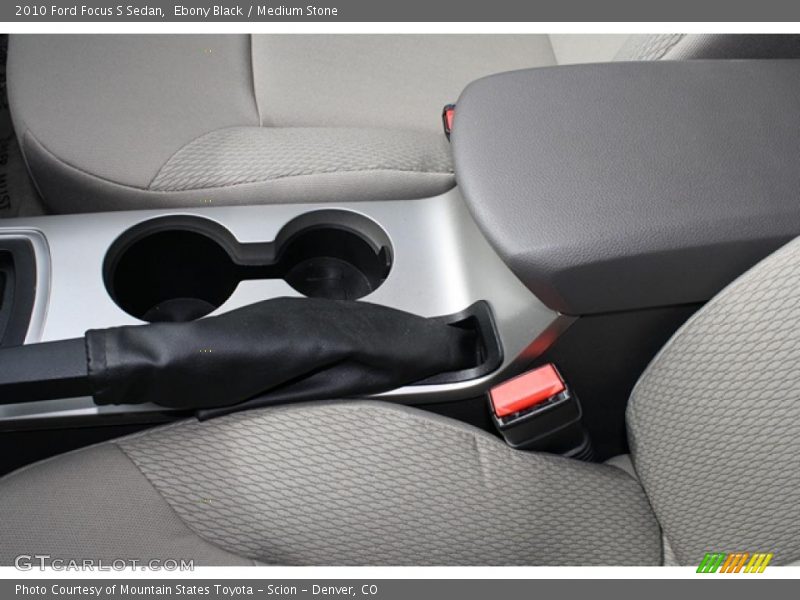 Ebony Black / Medium Stone 2010 Ford Focus S Sedan