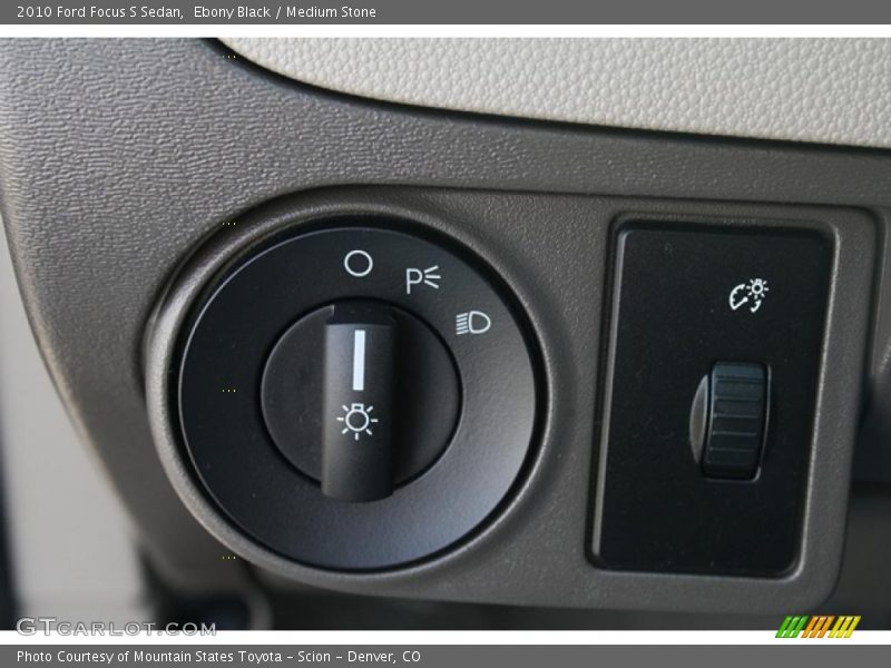 Ebony Black / Medium Stone 2010 Ford Focus S Sedan