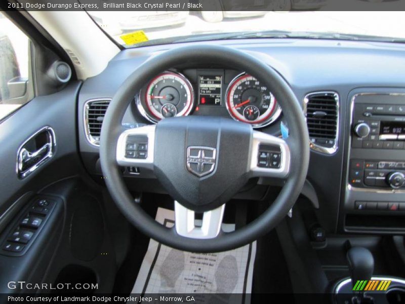 Brilliant Black Crystal Pearl / Black 2011 Dodge Durango Express
