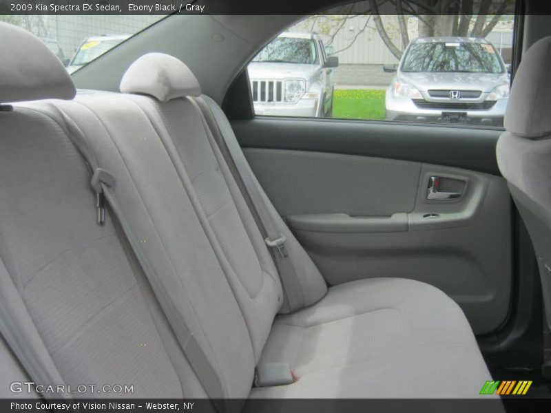 Ebony Black / Gray 2009 Kia Spectra EX Sedan