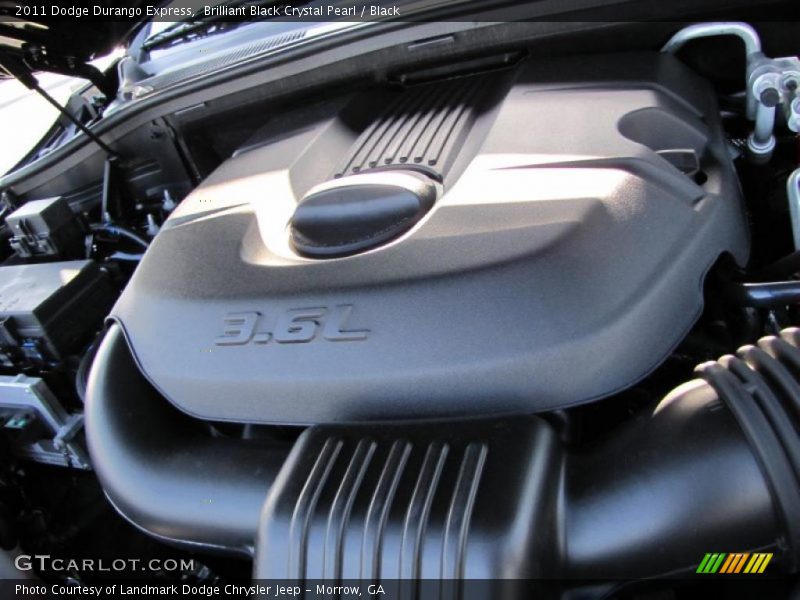Brilliant Black Crystal Pearl / Black 2011 Dodge Durango Express