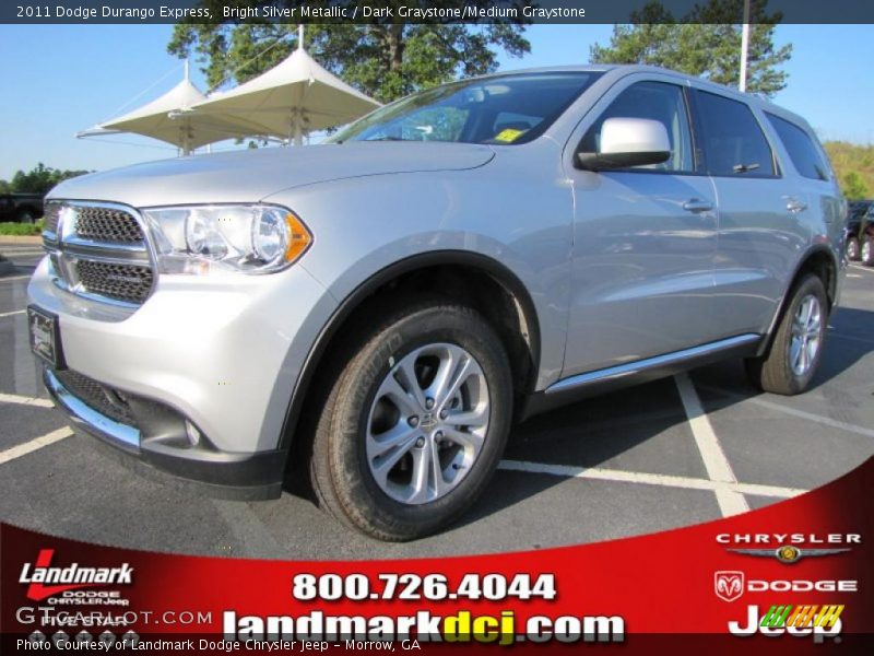 Bright Silver Metallic / Dark Graystone/Medium Graystone 2011 Dodge Durango Express
