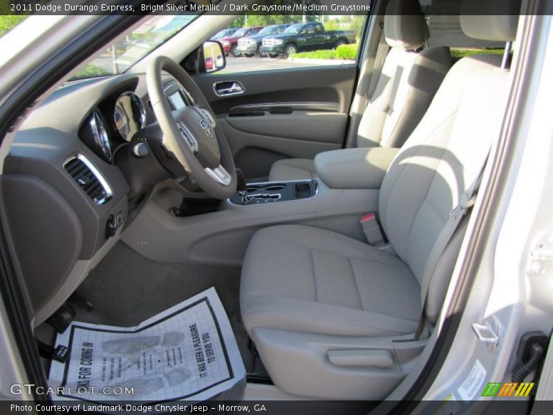 Bright Silver Metallic / Dark Graystone/Medium Graystone 2011 Dodge Durango Express