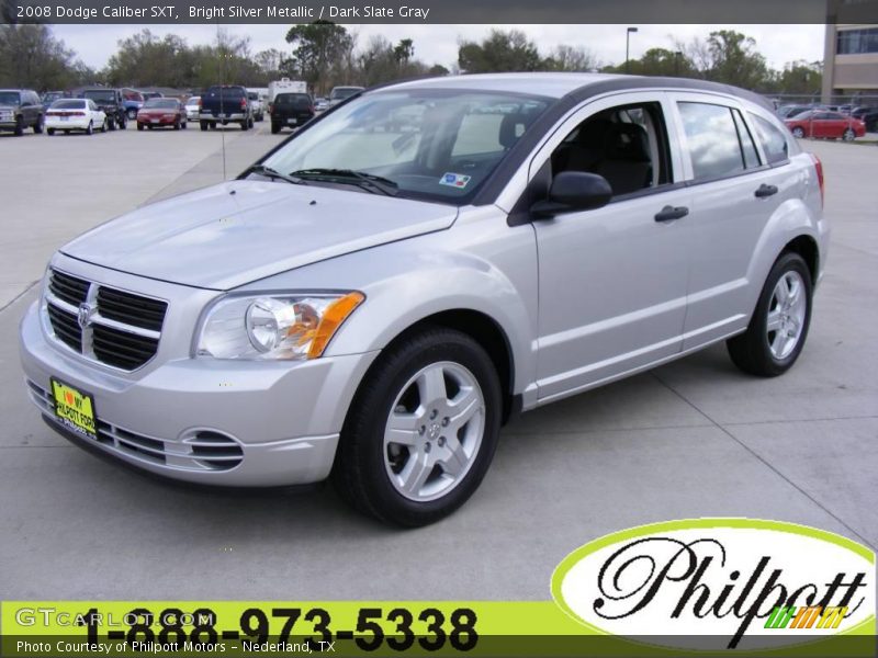 Bright Silver Metallic / Dark Slate Gray 2008 Dodge Caliber SXT