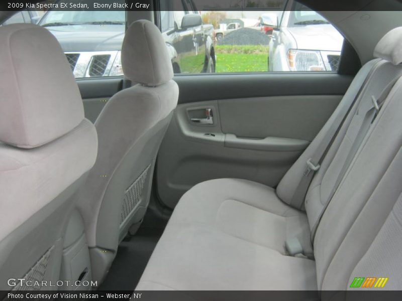 Ebony Black / Gray 2009 Kia Spectra EX Sedan