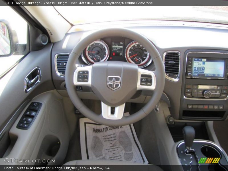 Bright Silver Metallic / Dark Graystone/Medium Graystone 2011 Dodge Durango Express