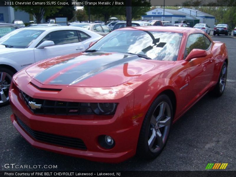 Inferno Orange Metallic / Black 2011 Chevrolet Camaro SS/RS Coupe