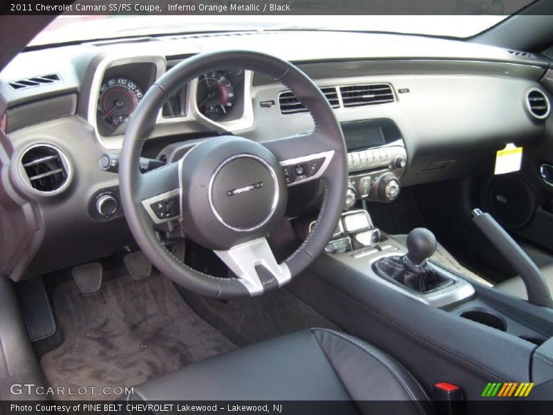 Inferno Orange Metallic / Black 2011 Chevrolet Camaro SS/RS Coupe