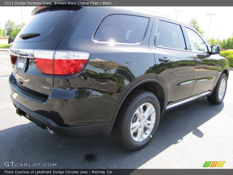 Brilliant Black Crystal Pearl / Black 2011 Dodge Durango Crew