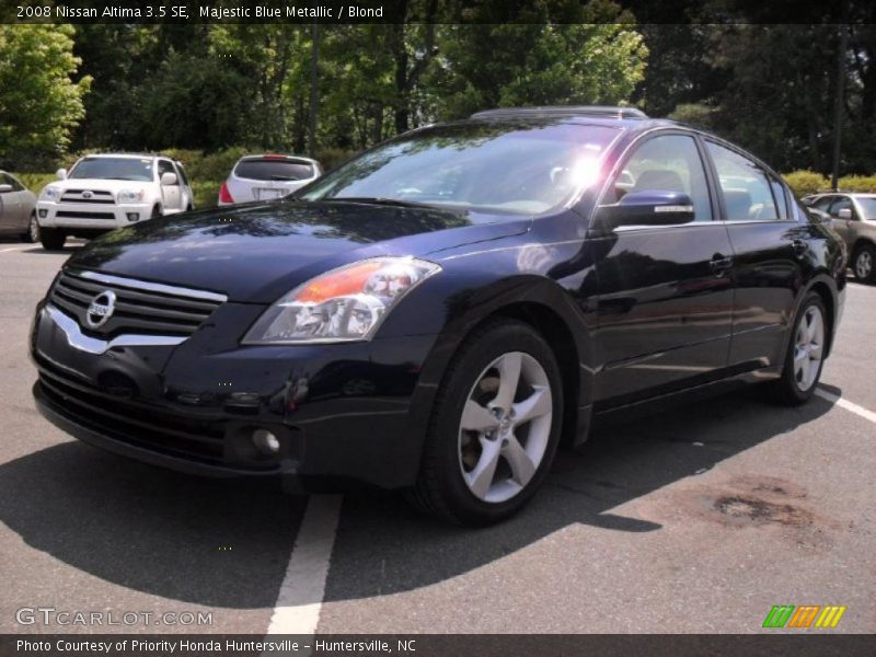 Majestic Blue Metallic / Blond 2008 Nissan Altima 3.5 SE