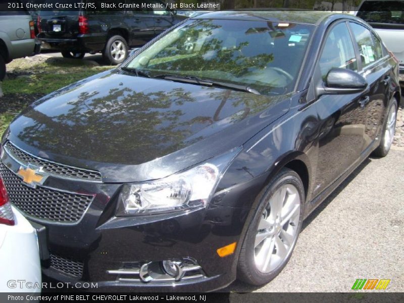 Black Granite Metallic / Jet Black Leather 2011 Chevrolet Cruze LTZ/RS