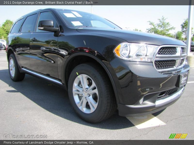 Brilliant Black Crystal Pearl / Black 2011 Dodge Durango Crew