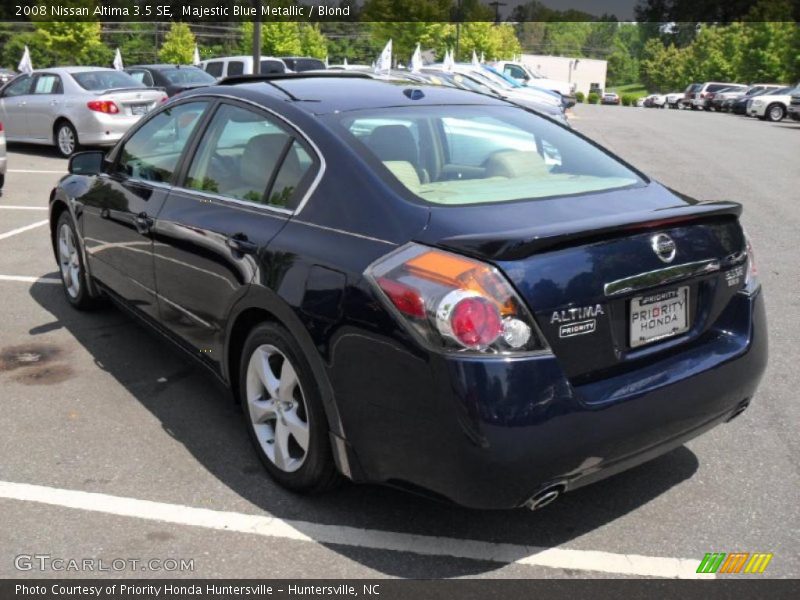 Majestic Blue Metallic / Blond 2008 Nissan Altima 3.5 SE
