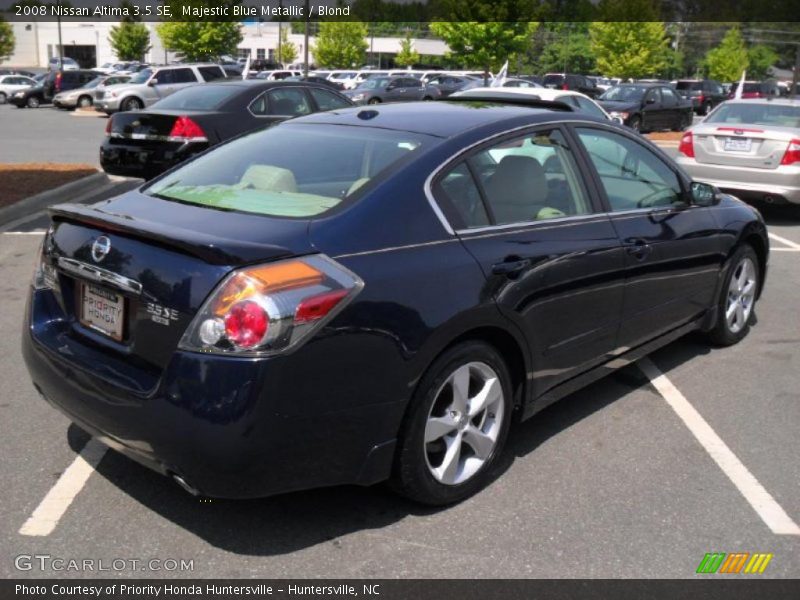 Majestic Blue Metallic / Blond 2008 Nissan Altima 3.5 SE