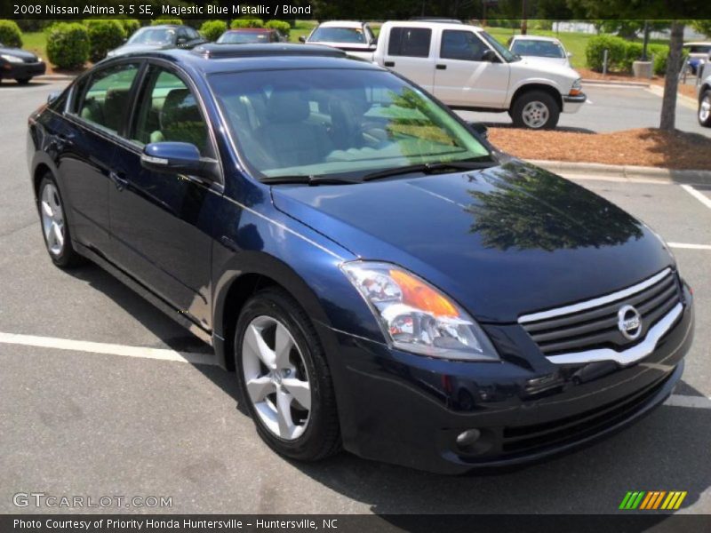 Majestic Blue Metallic / Blond 2008 Nissan Altima 3.5 SE