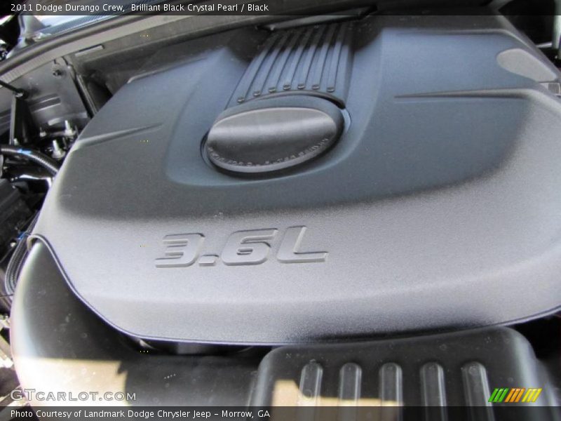 Brilliant Black Crystal Pearl / Black 2011 Dodge Durango Crew