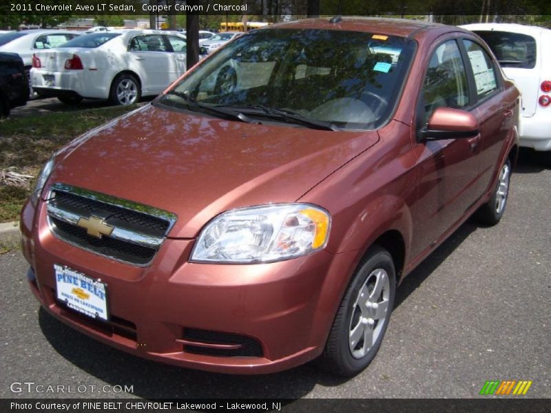 Copper Canyon / Charcoal 2011 Chevrolet Aveo LT Sedan