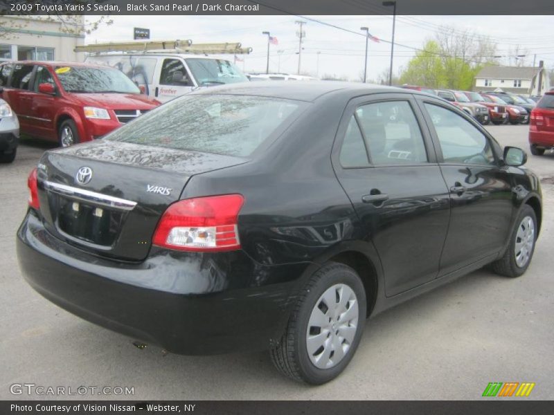 Black Sand Pearl / Dark Charcoal 2009 Toyota Yaris S Sedan