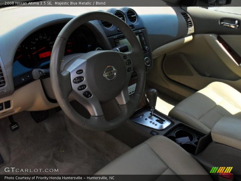 Majestic Blue Metallic / Blond 2008 Nissan Altima 3.5 SE
