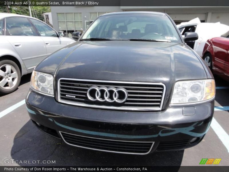 Brilliant Black / Ebony 2004 Audi A6 3.0 quattro Sedan