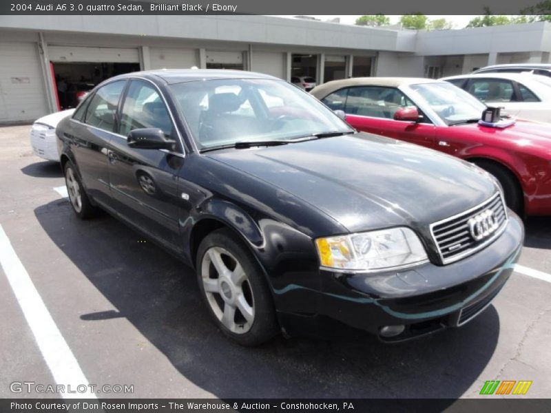 Brilliant Black / Ebony 2004 Audi A6 3.0 quattro Sedan